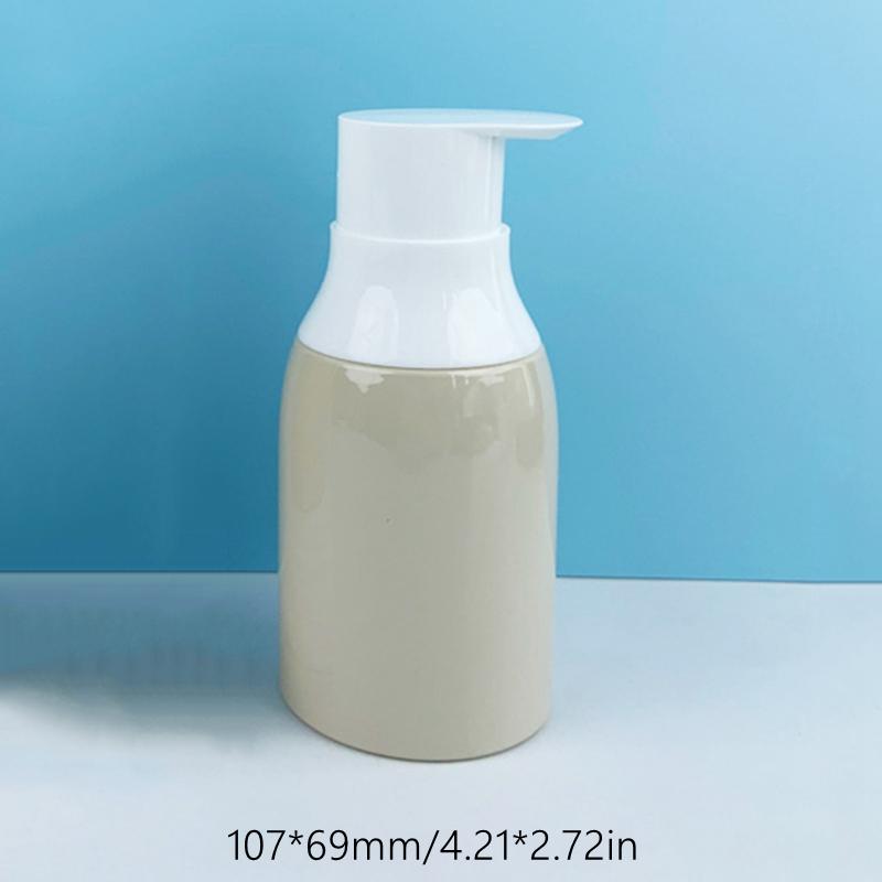 

300 мл 400 мл дозатор для домашних животных бутылки пустые многоразовые бутылки жидкое мыло шампунь контейнер портативная бутылка для путешествий на открытом воздухе 300ml бежевый