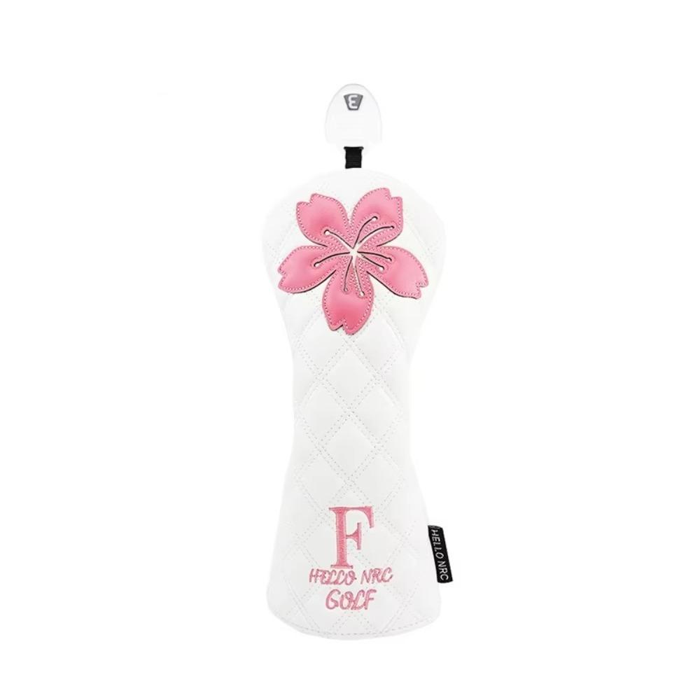 PU Leather Golf Club Protector Sakura Pattern Wood Headcover Golf Head Cover  Golf Supplies