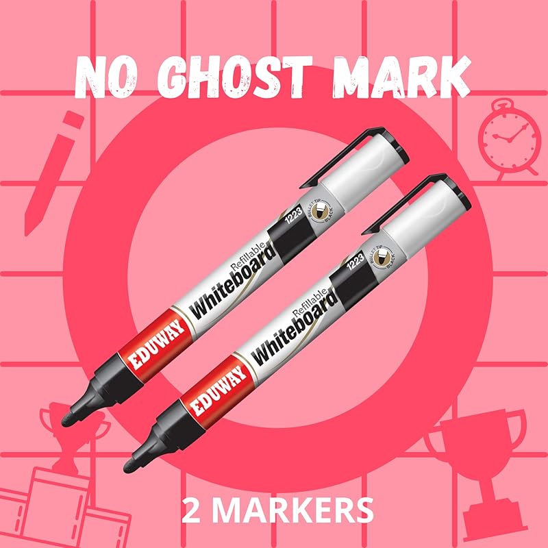 

Eduway Whiteboard Marker Pack Of 1 |Easily Erasable Ink |Black 1 count (Pack of 1) чёрный