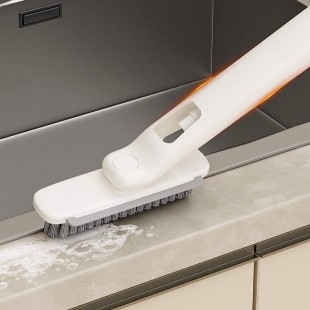 Fleckenentfernungsbürste 3 in 1 Rotierende Reinigungsbürste Kunststoff 360° Reinigung Spaltbürste mit Düse mit Clip Badezimmerbürste Spüle