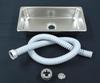 Rim DIY General-Purpose Stainless Steel Mini Sink Set (For Campers) Opening Dimensions: Approx. 300 x 155mm