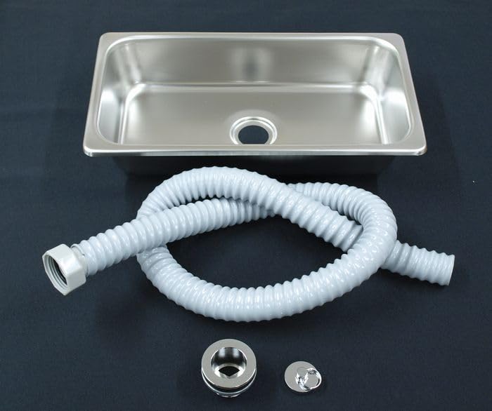 Rim DIY General-Purpose Stainless Steel Mini Sink Set (For Campers) Opening Dimensions: Approx. 300 x 155mm