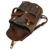 Leather Backpack Large Capacity Men'S Retro Mad Horse Leather Travel Bag Student Schoolbag Can Hold 15 Inch Backpack