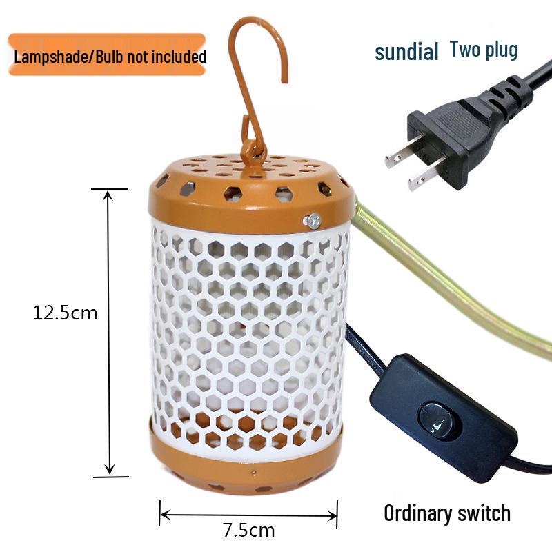 Parrot & Reptile Heat Lamp with Bite-Proof, Anti-Scald Mesh Cover