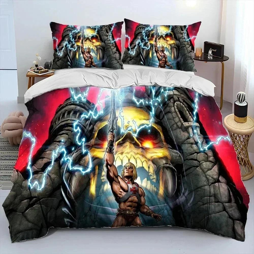 3D Print He Man And The Masters Of The Universe Bedding Set Duvet Cover Bed Set Quilt Cover Pillowcase Comforter King Queen Size