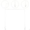 over The Table Rod Stand with Clamps Assembly Required Heavy Duty Holder Metal Balloon Arch