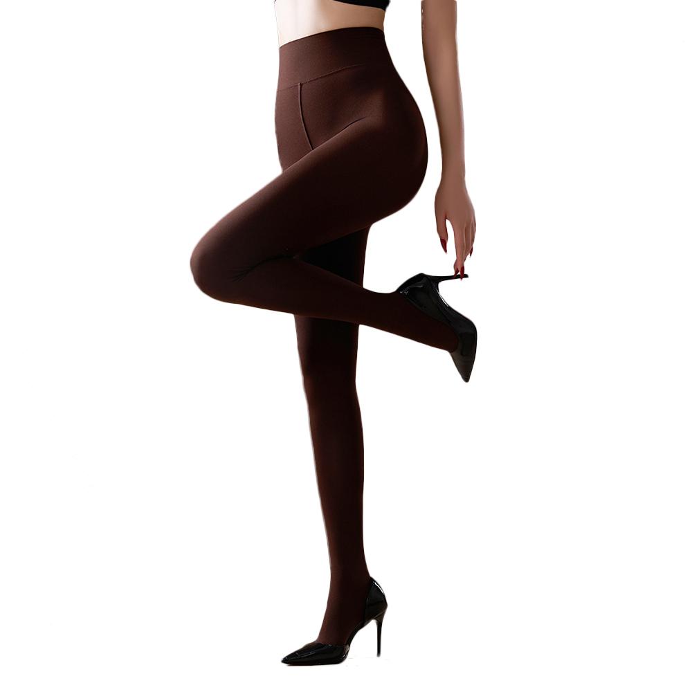 Sexy Women 120D Antumn Winter Warm Pantyhose Open Crotch Elastic Bottom Wear High Waist Tights Shaping Stocking Leggging