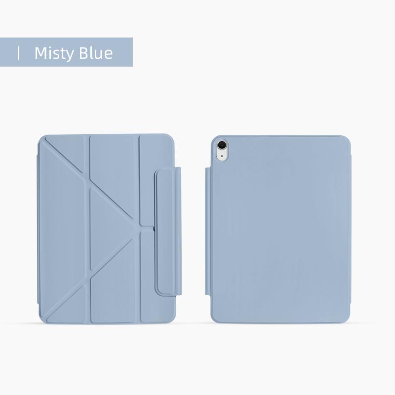 Etui do iPad Air 4/5/6/7(10,9/11-calowy)! Magnetyczne zamknięcie, dwustronne etui typu folio, składane w kształcie litery Y, wielokątne, inteligentna osłona z funkcją automatycznego wybudzania/usypiania