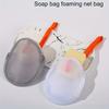 1pc Soap Net Bag | Double-Sided Soap Foam Net for Bathing, Scrubbing, and Cleansing with Acetate Material