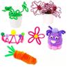 100 Stück 30cm Chenille-Stiele Pfeifenreiniger Kinder Plüsch Lernspielzeug Bunte Pfeifenreiniger Spielzeug Handgemachtes DIY Bastelbedarf