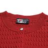 Fila Cny Heart Cardigan Fashion Simple Basic Sweet Cute Versatile Casual Comfortable Woven Blush Knit Sweater Women tops Red F11W619403FPK
