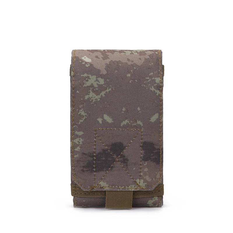 6 Inch Cell Phone Pouch Waist Bag Multifunctional Men's Outdoor Camouflage Phone Case Sports Tactical Waist Pack