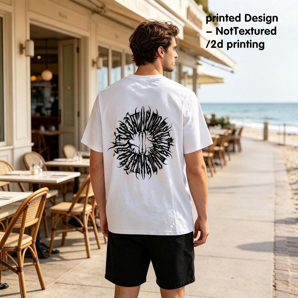 Men's Día de los Muertos Funny Creative 2D Print T-Shirts - Loose Fit Breathable Minimalist Fashion Casual Daily Tops