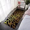 Doormat Flannel Floor Mat Leopard Grain Indoor Foot Rug Bedside Mats Kitchen Corridor Water Absorbent Carpet Ideal Balcony Decor
