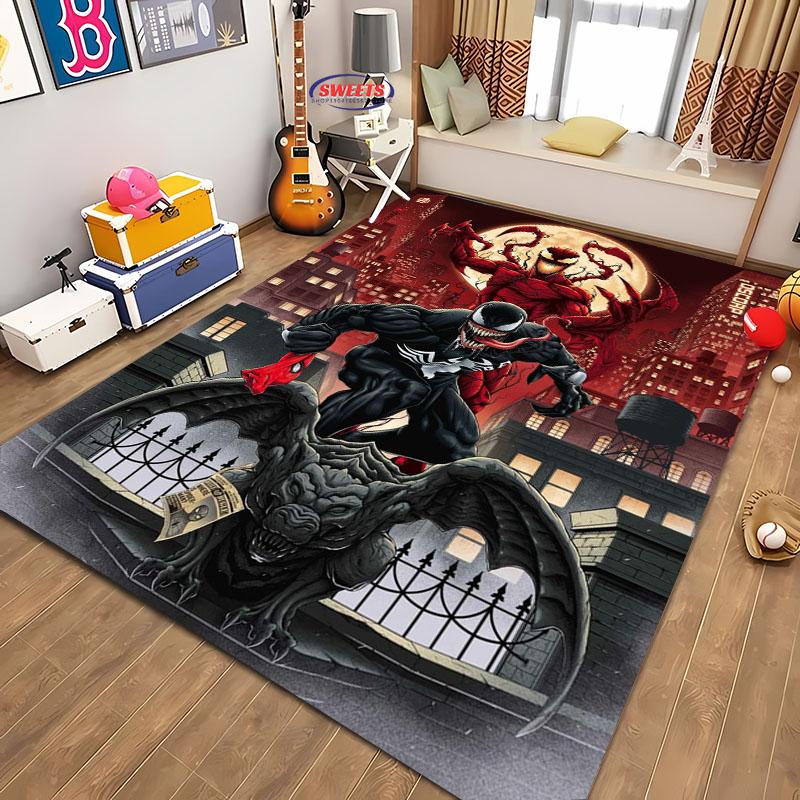 Neuankömmling V-VEN0M Teppich, Haushaltsartikel für Wohnzimmer und Schlafzimmer, Sofamatten für Kinderzimmer, Fußmatte Boden Anti-Rutsch Teppich, Geschenk