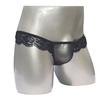 Men's Sexy Underwear Transparent Breathable Mesh Briefs Lace Soft Underpants