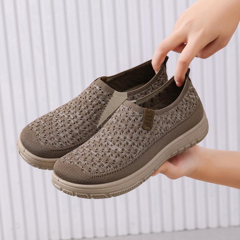 

Spring and summer shoes women s solid color casual shoes lazy shoes women s shoes soft soles not tired feet flat shoes women s cloth shoes 41