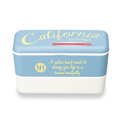 

Showa Native Heart Long Angle Nest Lunch Cursive Blue 776056