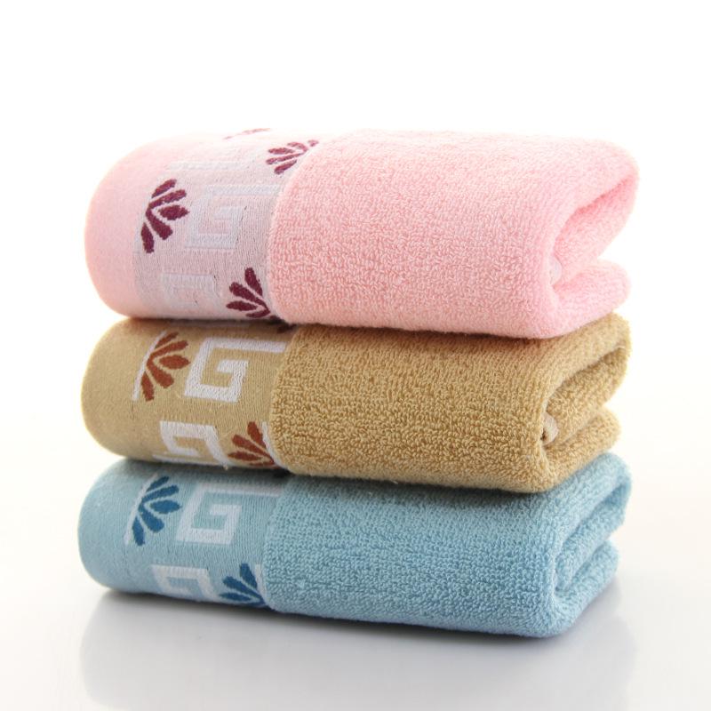All-Cotton Three-Section Adult Face Towel - Thick Student Washcloth with Optional Logo