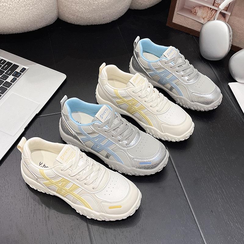 Retro contrasting color platform German training shoes women's 2025 new comfortable, lightweight, versatile and breathable casual sports Forrest Gump