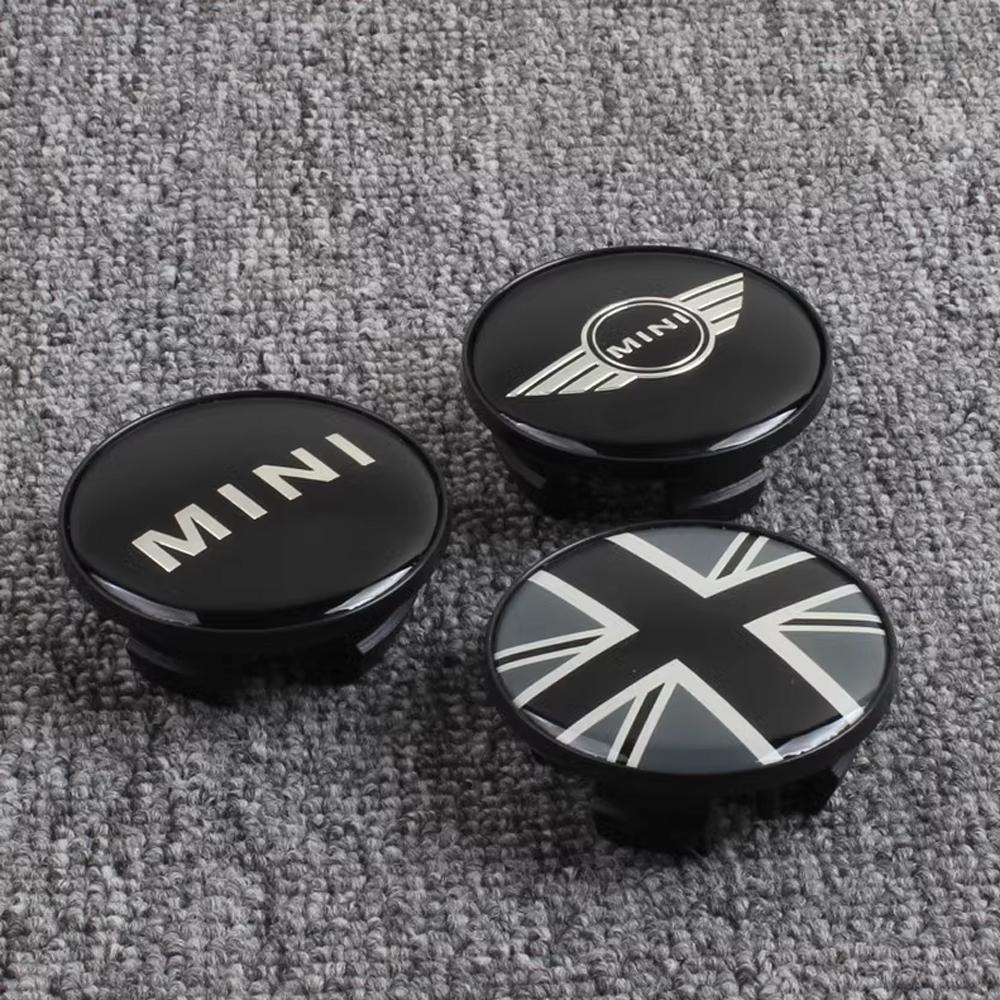 4pcs Mini Wheel Center Caps 54mm wing hupcap Emblem for MINI WORKS S One Countryman R50 R55 R56 R57 R58 R60 R61 car accessories