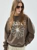 [mardimercredi] SWEATSHIRT FLOWERMARDI TAUPE IVORY