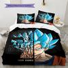 Set Copripiumino Trapuntato Dragon Ball Super Federa Cuscino Regalo di Compleanno per la Casa(1 * copripiumino + 2 * federa, senza nucleo)