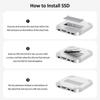 MC25H Silver Mini: 1 pc Aluminum Alloy for Macmini M4
