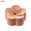 1Pc Diffused Wood Aroma Essential Oil Diffuser Essential Oil For Sleep Flower Shape Wooden Essential Oil Aromatherapy Car Supply