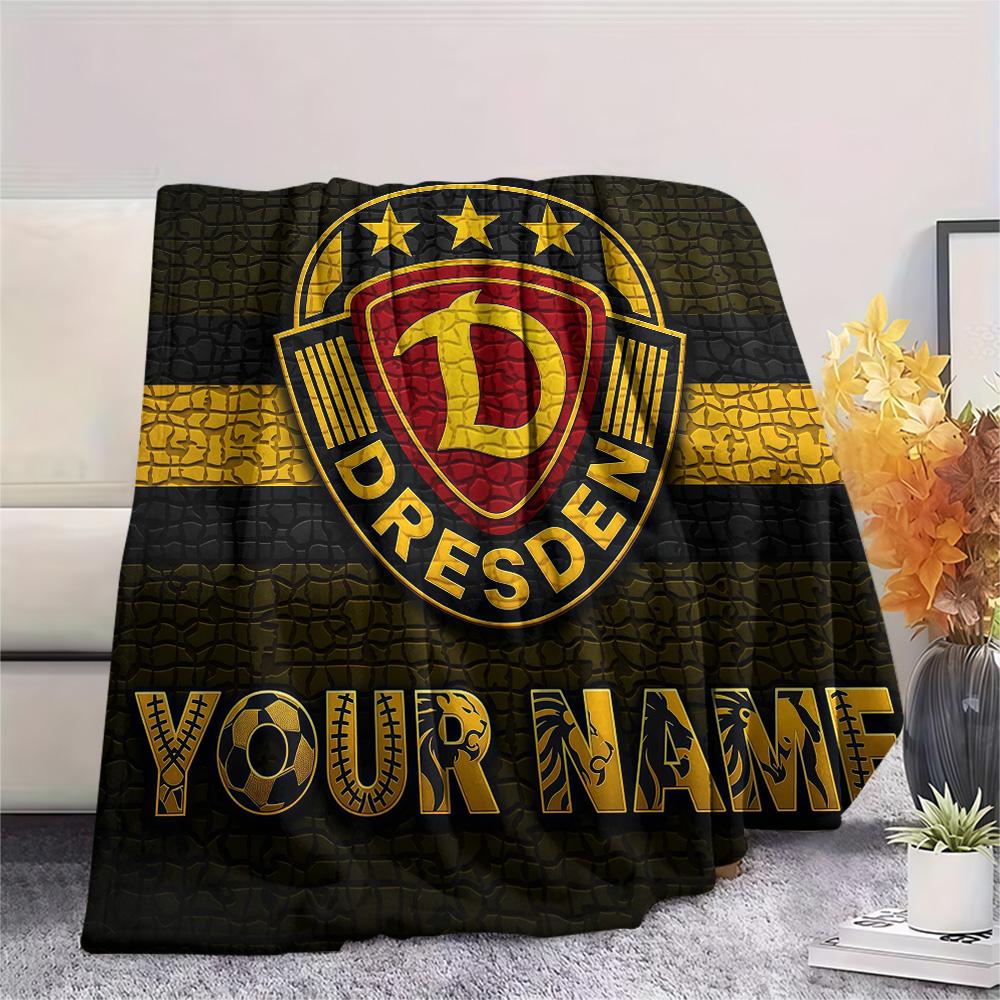 Custom Name SG Dynamo Dresden Flannel Blanket, High Quality Comfortable for All Seasons, Home Decor, Warmth and Comfort