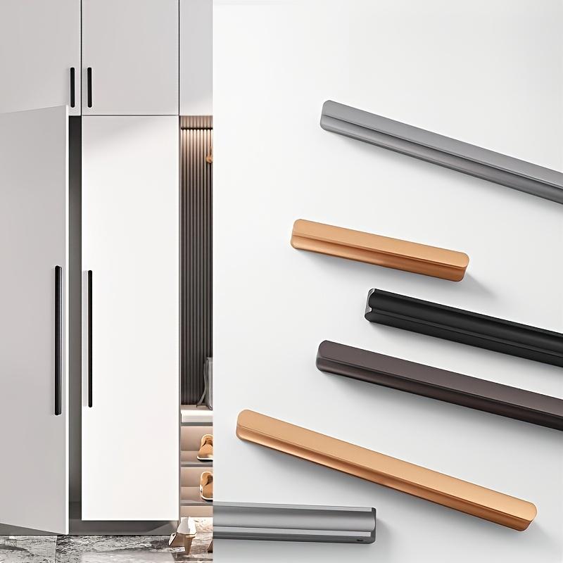 Modern Solid Aluminum Alloy Cabinet Handles with Screws,Simple Furniture Door Handle,Kitchen Cupboard Knob,Wardrobe Drawer Pulls