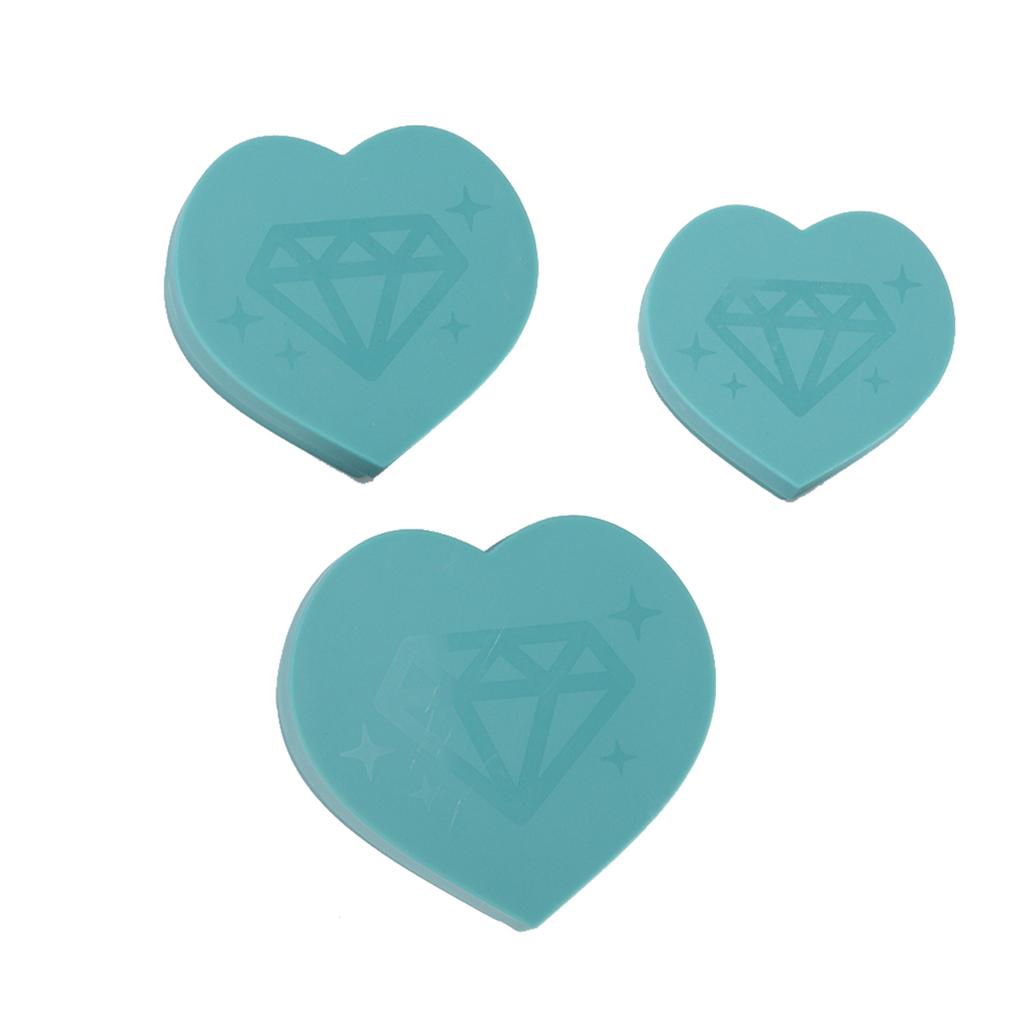 Rhinestone Painting Trays New Love Heart Shape DIY Multifunctional Crystal Screening Storage Tool SetBlue Number 2