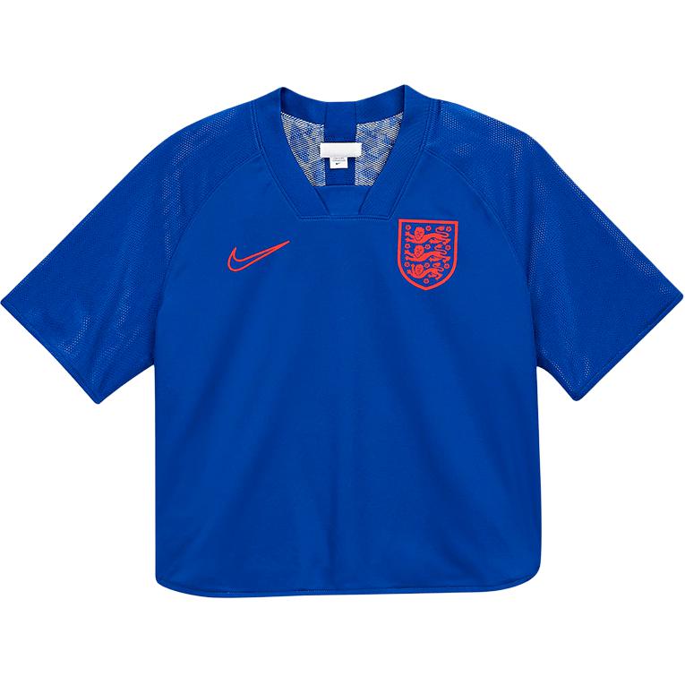 Nike T Shirts Women s Blue V Neck Moderate CI8414-485 XL