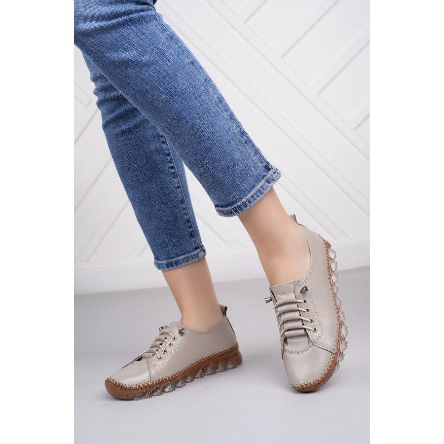 Women's Genuine Leather Gel Sole Casual Sports Shoes