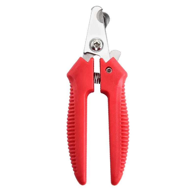Pet Nail Clippers with Safety Guard for Cats and Dogs Naked Clippers красный
