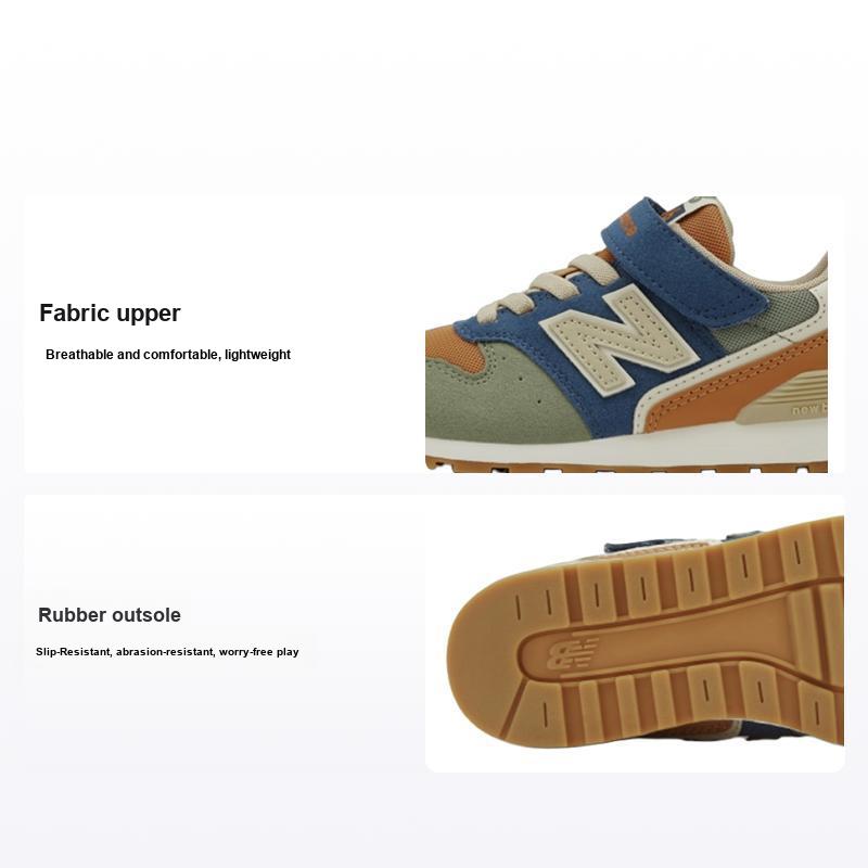 New Balance Nb 996 Sport Wszechstronne Niskie Buty do Biegania dla Dzieci Trampki Dziecięce Pomarańczowo-Zielono-Niebieskie YV996ON3