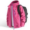 New Windbreaker Three-proof Outdoor Mountaineering Jacket Jacket Men and Women Loose Casual Hooded Jacket Couple