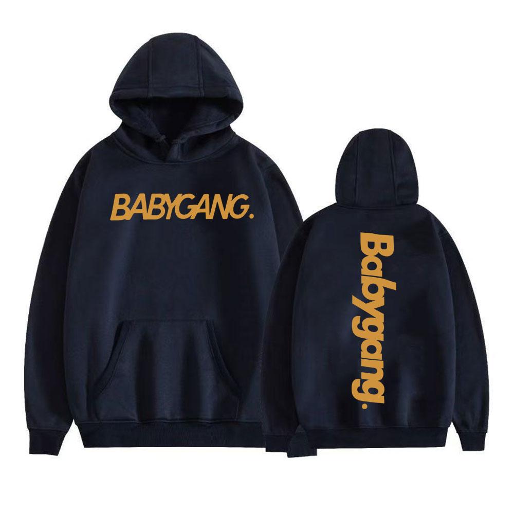 Rapper Baby Gang Album Logo Printed Hoodies Men Women Casual Cozy Oversized Hoodie Harajuku Punk Hip Hop Sweatshirts Streetwear