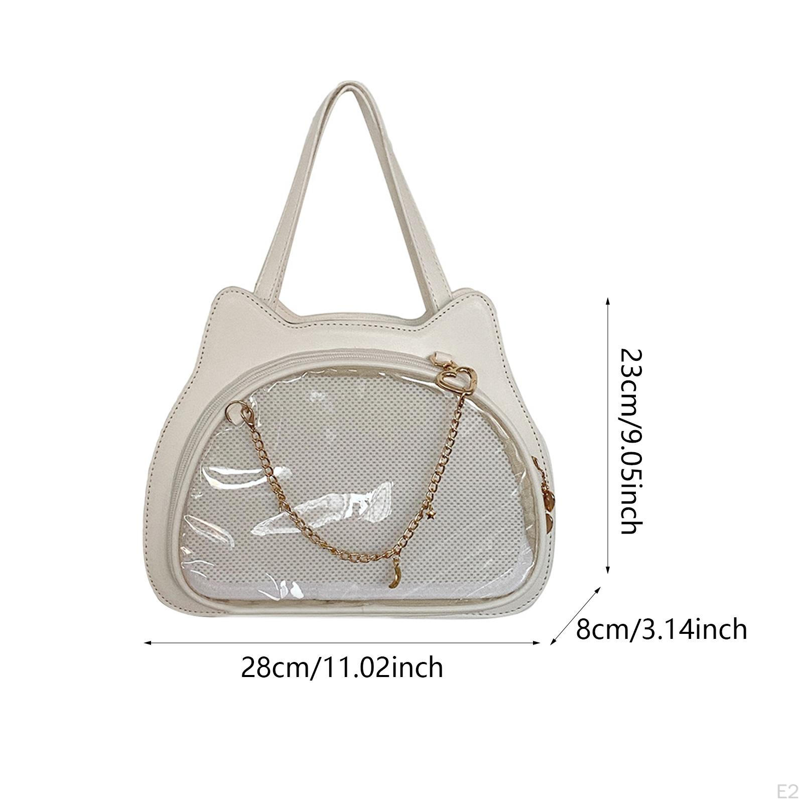 Сумка через плечо в форме кошки с регулируемым ремнем Ita для женщин серебряный — фото 3