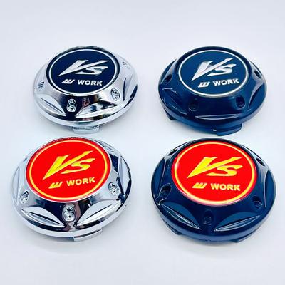 4pcs 3D 68mm For Car Emblem Wheel Hub Center Cap 45mm VS W Work Badge Covers Sticker Decals Styling Accessories
