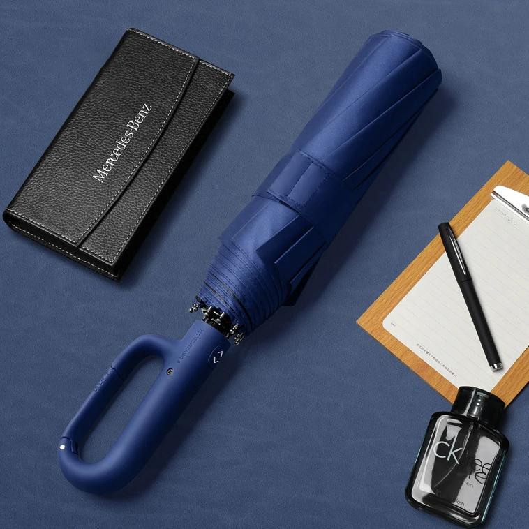 Travel Buckle Umbrella Outdoor, Automatic Umbrella Windproof Strong, 125cm Large Folding Rain Umbrella for Men, Free Shipping