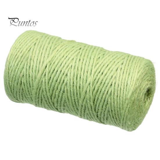 Gift Wrapping Twine 100M/Roll 2MM Jute 3 Ply Natural Cuttable Hanging Tag Decoration Hemp Rope Packing DIY Crafts Project
