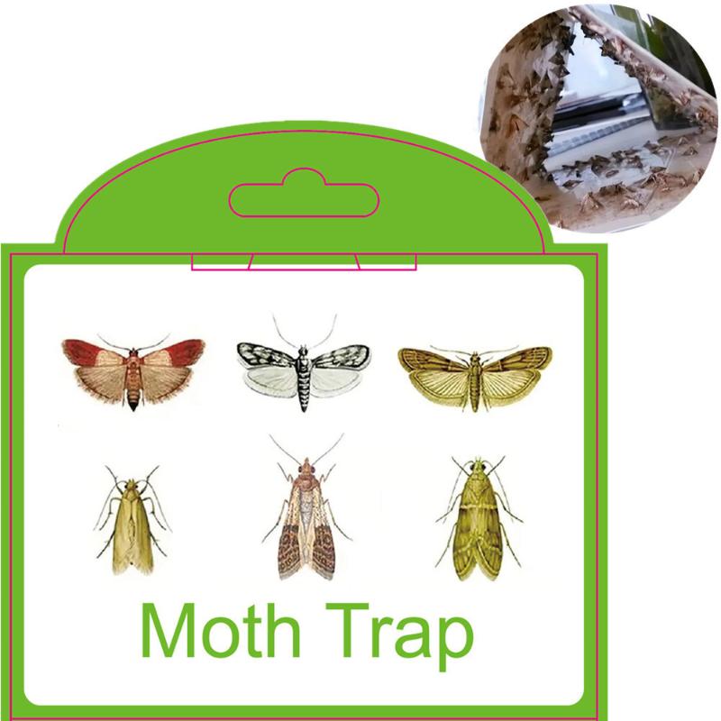2/5/10Pcs Moths Traps Pantry Clothes Kitchen Food Home Garden Pest Control Moth Traps Pheromone Moths Sticker Moths Trap