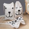 Cartoon High Capacity Drawstring Storage Bucket Folding Laundry Basket Toy Storage Bag Household \n Quilts Bed Sheets Organizer