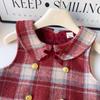 Winter Princess Sleeveless Dress - Fleece Lined, Thickened, Fashionable Baby Girl Vest Style AWA761