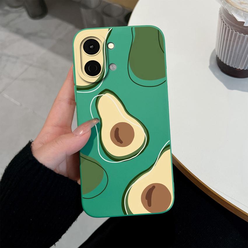 

Lovely Back Cover For Tecno Spark Go 3 2 1S Pova 7 Ultra Pro Spark 40 40C 30 Phone Bags Cute Avocado Pretty Flowers Shell Soft Silicone Anti Slip Case Tecno Spark Go 3