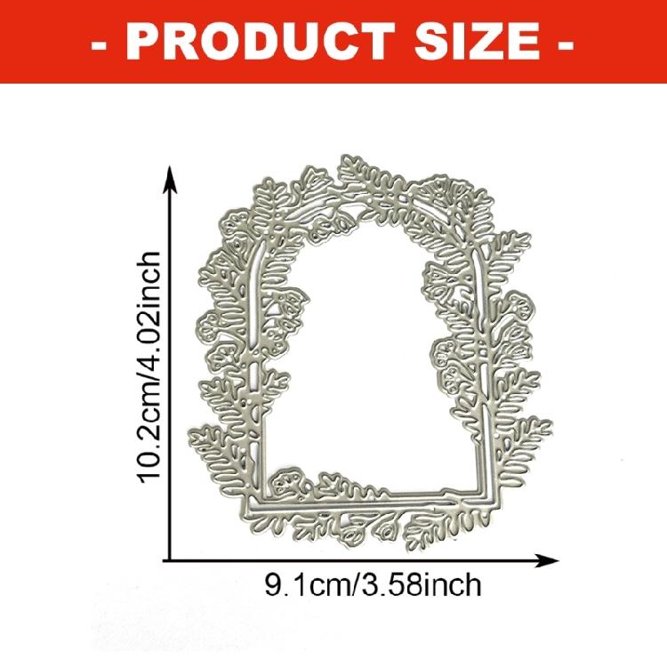 Leaf Frame Die Cut Metal Embossing Stencil Carbon Steel Cutting Dies for Card Making Scrapbooking Art Craft Project