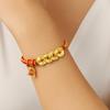 Hand-woven Zodiac Horse Bracelet Five Emperors Money Red Handrope Chinese New Year