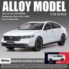 1/18 Scale HONDA ACCORD Eleventh Large Alloy Metal Diecasts Model Car Sound and Light Children's Toy Collectible Birthday Gift for Boy
