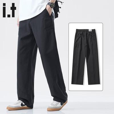 CHOCOOLATEit Herren Tencel Lyocell Locker Gerade Lässige Hose
